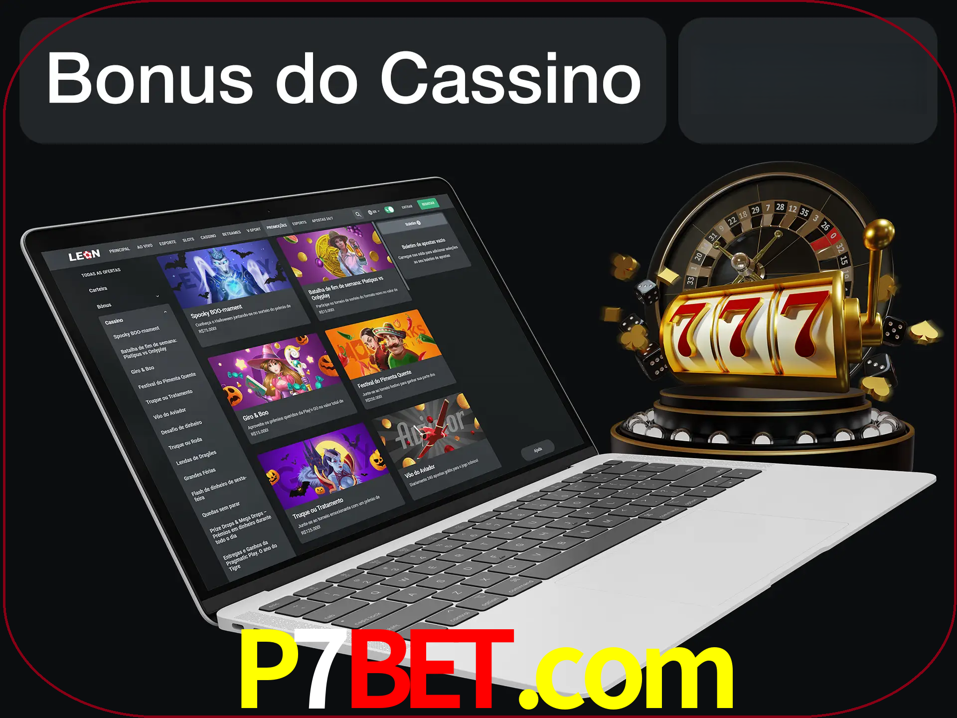 Use o bônus do cassino para começar melhor.
