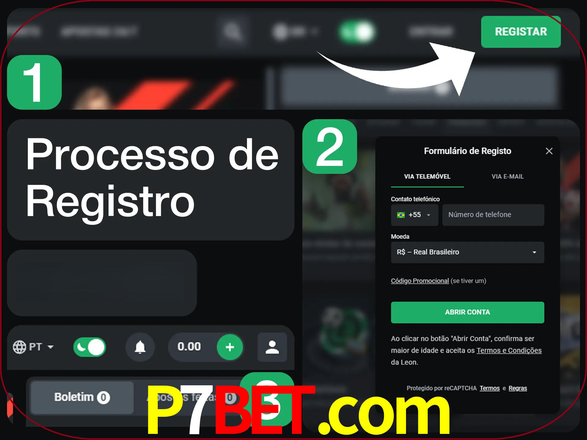 O processo de registro na LeonBet é simples.